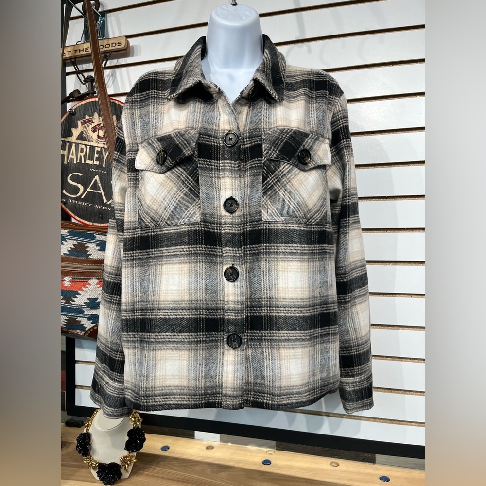 BBDakota plaid jacket size lg - Picture 2 of 8